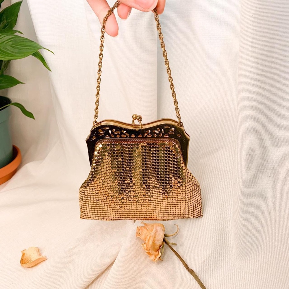 Whiting & Davis Co. Gold Mesh Chainmail Purse